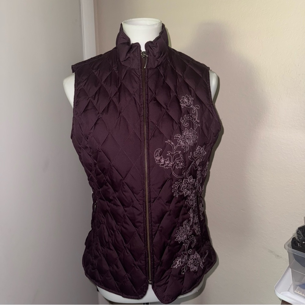 Eddie Bauer quilted goose down vest